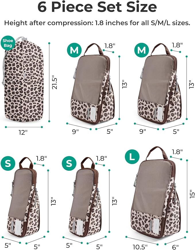 BAGSMART Compression Packing Cubes for Travel Essentials | 14 Set /6 Set /4 Set/2 Set, Lightweight, Durable