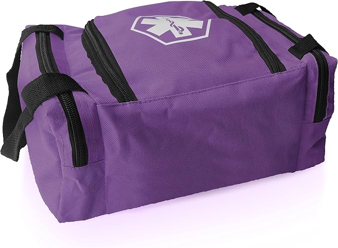 ASA TECHMED First Aid Responder EMS Emergency Medical Trauma Bag EMT, Fire Fighter, Police Officer, Paramedics, Nurse, Purple