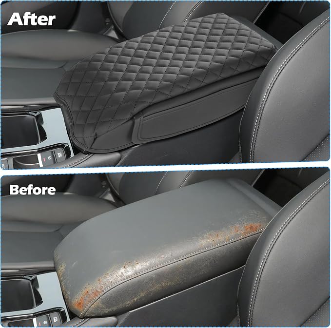 Center Console Cover for 2023-2025 2026 Honda Accord Accessories Armrest Cushion Cover Leather Middle Console Covers Accord Console Cushion Pad Anti-Scratch