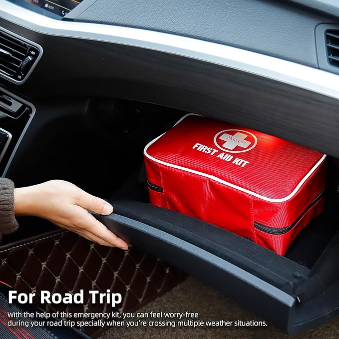 330-Piece Comprehensive First Aid Kit for Home, Car, Travel | Well-Organized Compact Waterproof First Aid Kit for Camping, Hiking, Car, Office, Sports & Outdoor Activities