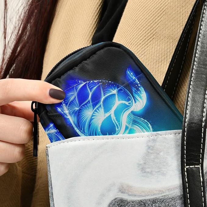 Galaxy Turtle Pill Box 7 Day Pill Case Travel Pill Organizer Bag with Zipper Portable Weekly Case Compact Size for Vitamin Supplement Holder