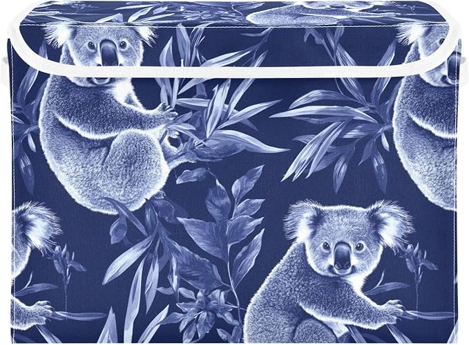 Art Koala Royal Blue Storage Containers Containers For Organizing With Lid Handle for Pack Living Room