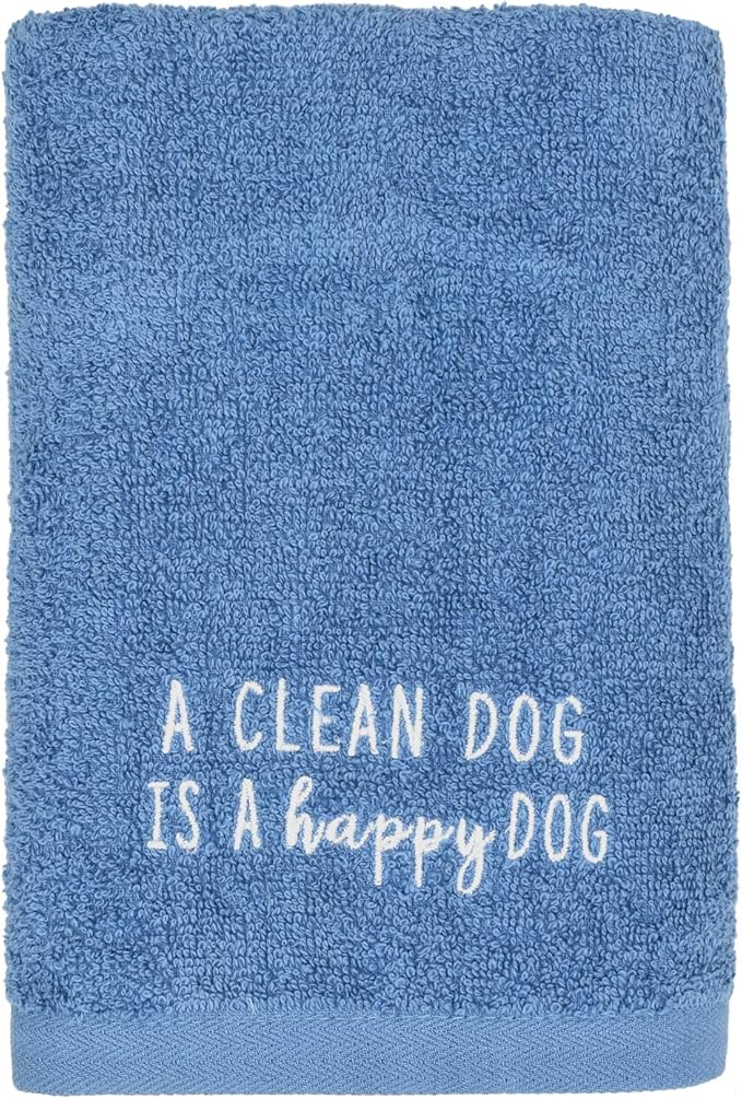 DAN RIVER Dog Towel - Pack of 1, 100% Cotton, 20x40, Ultra Soft 450 GSM, Super Absorbent & Quick Drying Towel for Dogs, Cats, and Other Pets, Riviera.