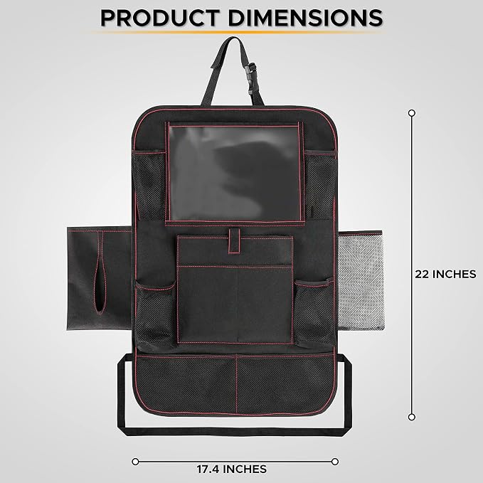 EcoNour Car Kick Mats Back Seat Protector