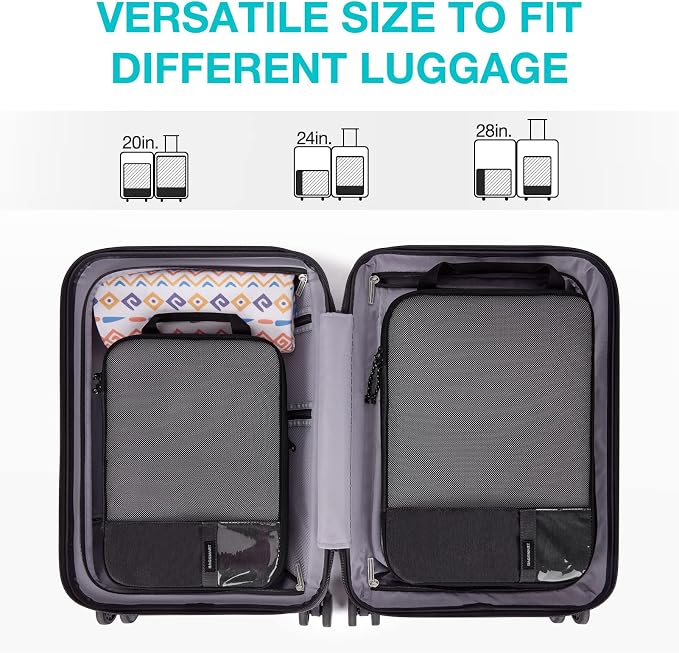 BAGSMART Compression Packing Cubes for Travel Essentials | 14 Set /6 Set /4 Set/2 Set, Lightweight, Durable