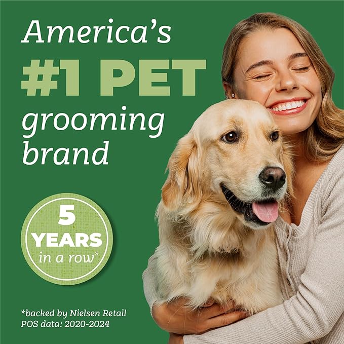 TropiClean PURE Deodorizing Dog Perfume Spray, Sweet Meadow Scent, Gentle Vegan Formula, Long Lasting Deodoziring Spray for Smelly Dogs, 8oz.