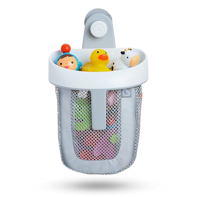 Munchkin Super Scoop Hanging Bath Toy Organizer, Grey