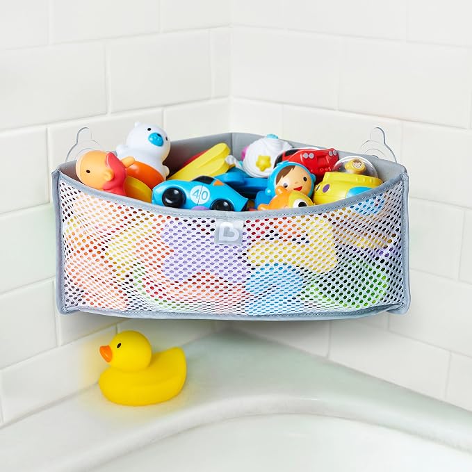 Munchkin® High 'n Dry™ Corner Bath Toy Organizer and Storage, Grey