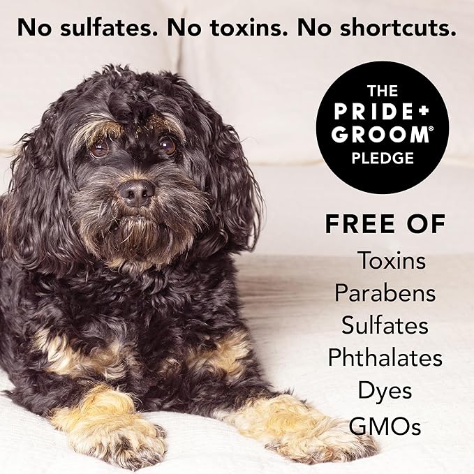 Pride and Groom The Final Coat | Grooming Conditioner that Extends The Life of a Groom | Tearless All Natural Ingredients that Untangle, Nourish, and Add Shine for All Dogs – 128oz