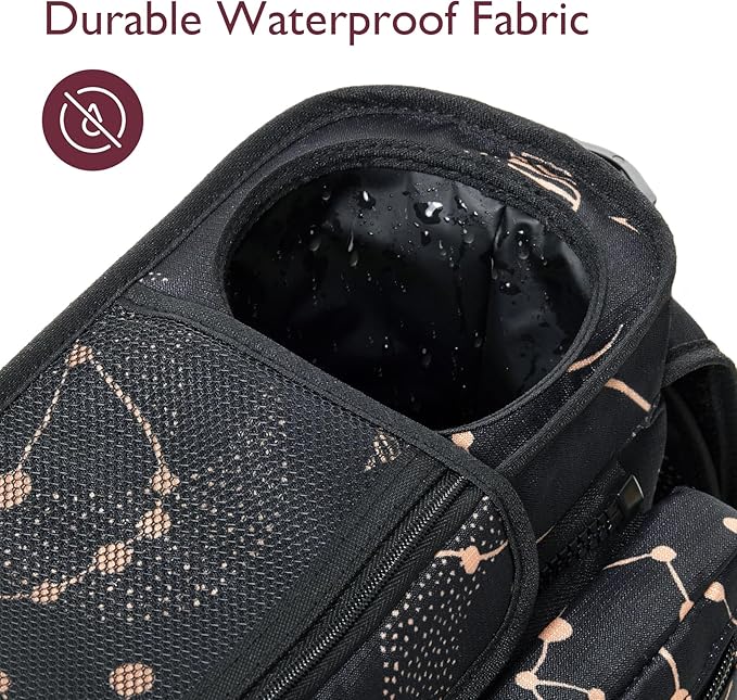 Momcozy Universal Baby Stroller Organizer, 2 Insulated Cup Holder, Detachable Zippered Pocket, Adjustable Shoulder Strap, Large capacity for baby essentials, Compact Design Fits Any Strollers | Detachable Phone Bag and Shoulder Strap, Fits for Uppababy...