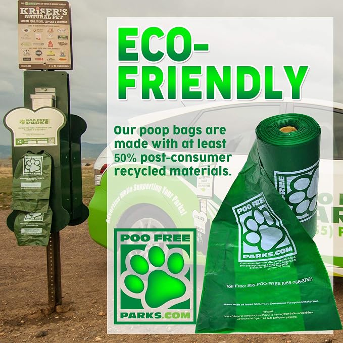 Dog Waste Bags (3 Roll/ 600 Count - XL) | Biodegradable XL Expandable Gusseted Bags | Extra Thick Pet Waste Bag | Leak-Proof