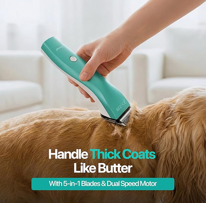 Hornet 5-in-1 Professional Pet Grooming Clipper for Dogs & Cats, Low Noise, Precision Trimmer for Trimming, Shaping & Styling