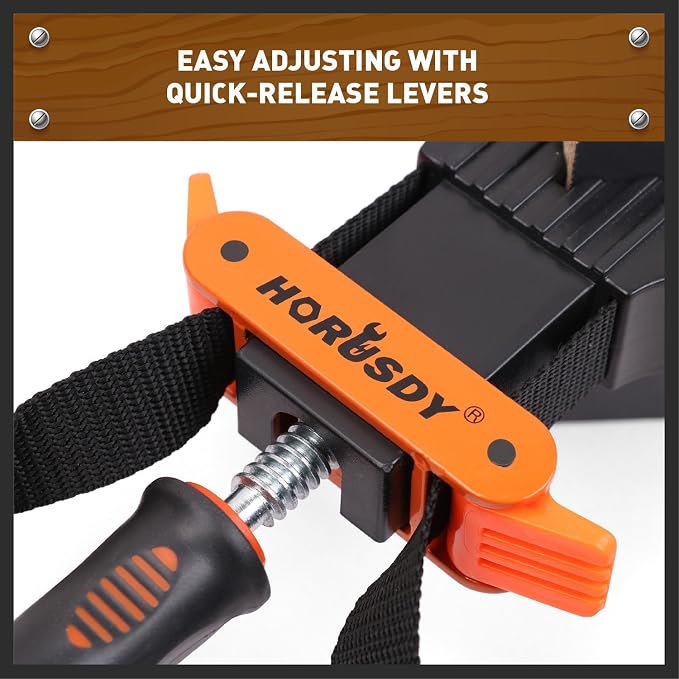 HORUSDY Band Clamp, Woodworking Frame Clamp Strap Holder for Picture Strap Clamp Strap Clamp (Band Clamp)