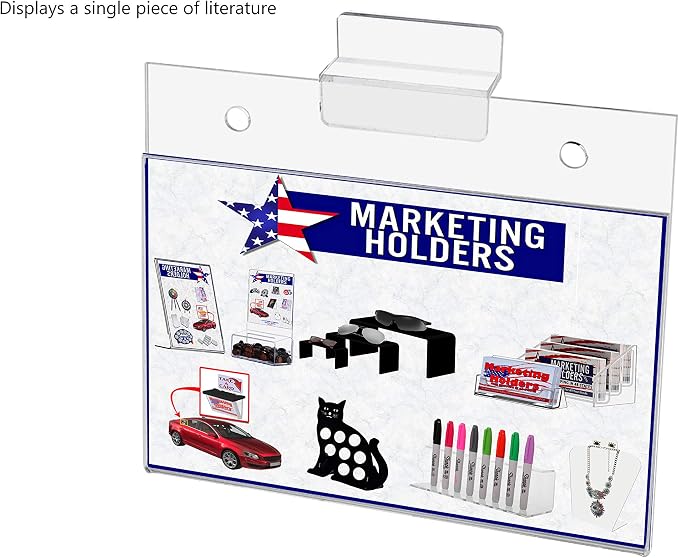 Small Sign Frame 5.5 x 3.5 Top or Side Loading Sleeve Clear Plastic Small Pricing Sheet Deli POP Display Notice Event Sign Holder by Marketing Holders