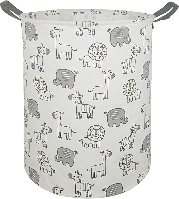MAIZMZ Kids Hamper Baby Storage Bins Gift Toy Box Organizer Nursery Waterproof Laundry Basket Large Canvas Collapsible Chest for Boys Girls Bedroom Closet Shelf Room Decor