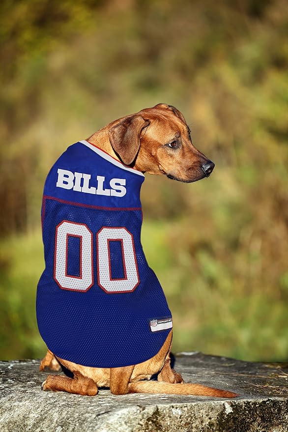 Pets First NFL AFC East Mesh Jersey for Dogs, Small, Buffalo Bills