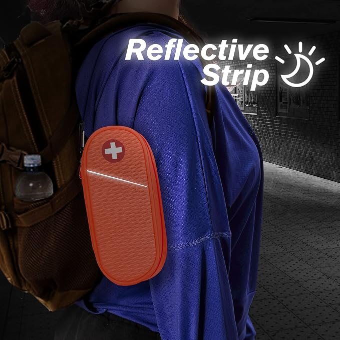 SITHON EpiPen Medical Carrying Case Insulated Medication Organizer Bag | Emergency Medical Travel Pouch Holds 2 EpiPens, Asthma Inhaler, Anti-Histamine, Auvi-Q, Allergy Medicine Essentials
