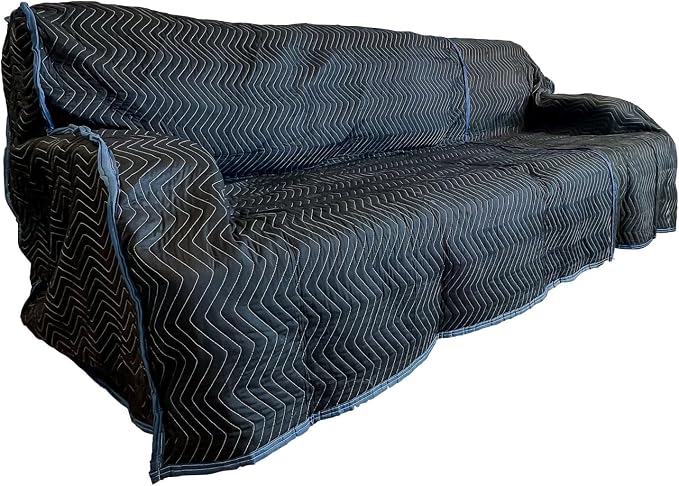 US Cargo Control Quilted Couch Cover 108" x 46", Sofa and Couch Cover for Moving and Storage, Cotton/Polyester Quilted Furniture Pads for Moving, Storing, and Deliveries, Reusable