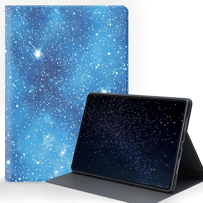 for Samsung Galaxy Tab A11 8.7 Inch 2025 (SM-X133/X135/X135F) Tablet Protective Cover with Adjustable Stand and Magnetic Auto Wake/Sleep,Starry Sky
