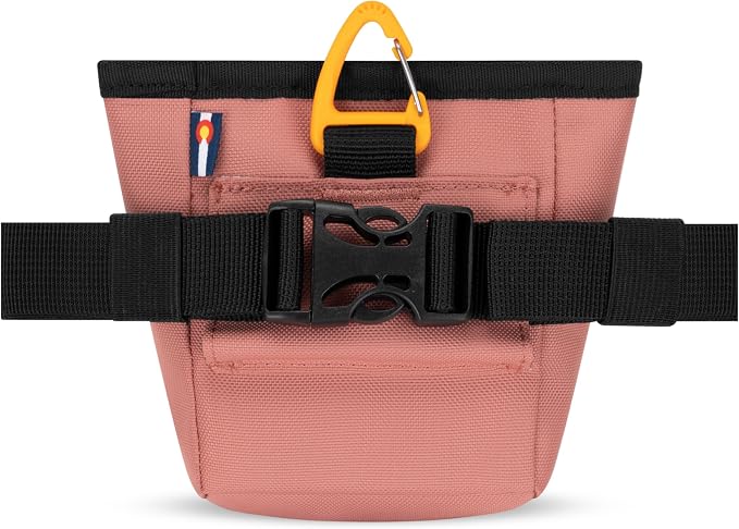 OllyDog, Goodie Treat Bag, Dog Treat Training Pouch | Magnetic Closure | 3 Ways to Wear | Hands-Free Waist Belt | Water-Resistant Recycled Vegan Fabric (Desert)