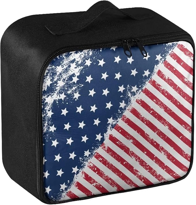 Rnyleeg American Flag First Aid Kit Bag Medium First Aid Kits for Businesses Travel Medicine Bag Organizer Medical Kits for Home Car Camping Hiking