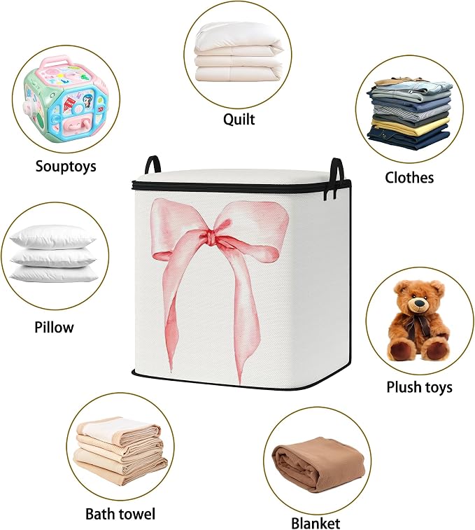 2pcs blanket storage bag for under bed,closet organizers 95L | clothing sweater sheet bedding comforter duvet quilt pillow toy storage bags with lids,dorm room essentials for containers