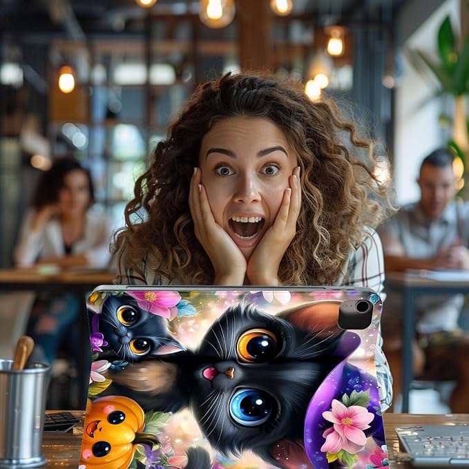 for Samsung Galaxy Tab S6 Lite 10.4" 2020/2022/2024 (SM-P620/P625/P613/P619/P615/P610) Tablet Case,Auto Wake/Sleep,Adjustable Stand Protective Cover - Corgi Floral