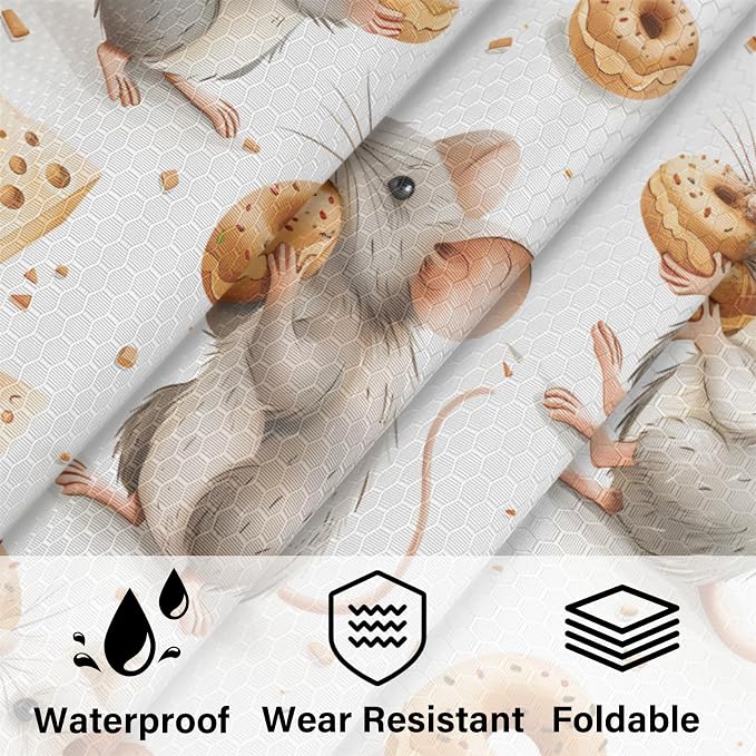 Cute Mouse Compression Packing Cubes Mouse 6 Set Travel Packing Cubes for Suitcases Lightweight Expandable Organizers