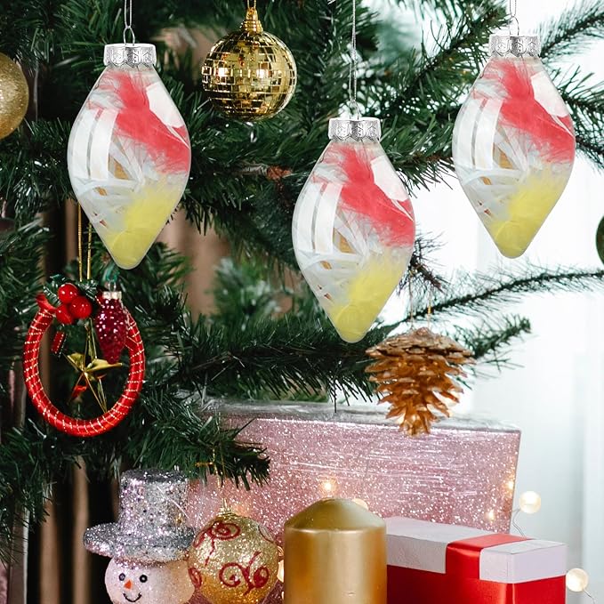 Bulb Shape 8pcs Pet Decorative Storage Candy Bottle | Creative Container, Party Favor Use, Empty Fillable Design, Holiday Table Accent, Pet Material