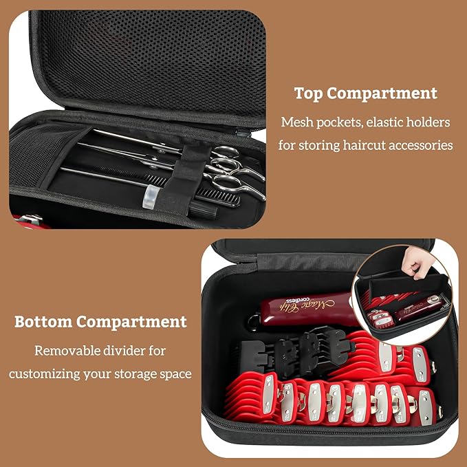 ProCase Hard Travel Case for Hair Clippers Bundle Hard Pet Grooming Tool Storage Case