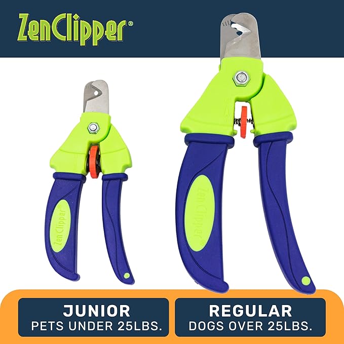 Zen Clipper Precise Safer Pet Nail Trimmer - Fully Adjustable Pet Nail Clipper for Dogs and Cats - Clips only The Amount of Nail You Chose Quick, Clean and Quiet Cut - Patented (Regular)