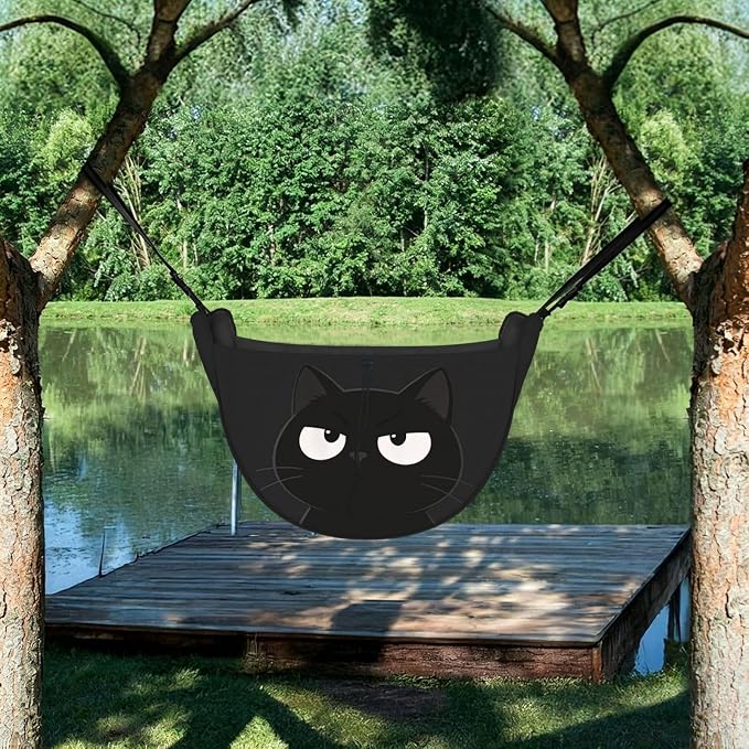 Black Cat Car Seat Organizer-Backseat Storage Bag for Travel | Waterproof Durable. Holds Snacks Gear Essentials. Fits Most Cars.