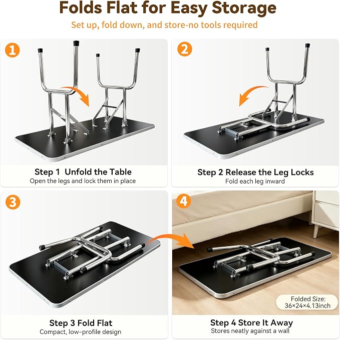 36" Foldable Dog Grooming Table with Adjustable H-Frame Arm & 2 Nooses, Heavy-Duty Stainless Steel Frame, Non-Slip Top, Tool Caddy and Mesh Tray, Black
