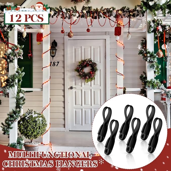 12 Pcs Cord Bundlers Organizer for Appliances, Black | Self Adhesive Kitchen Sticky Silicone Holder Organizer for Air Fryer, Toaster, Home Decorations Accessories