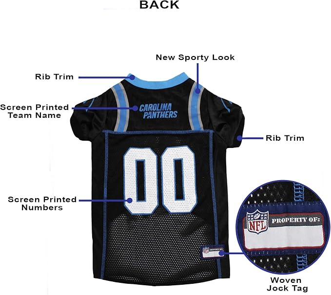 NFL CAROLINA PANTHERS DOG Jersey, X-Small