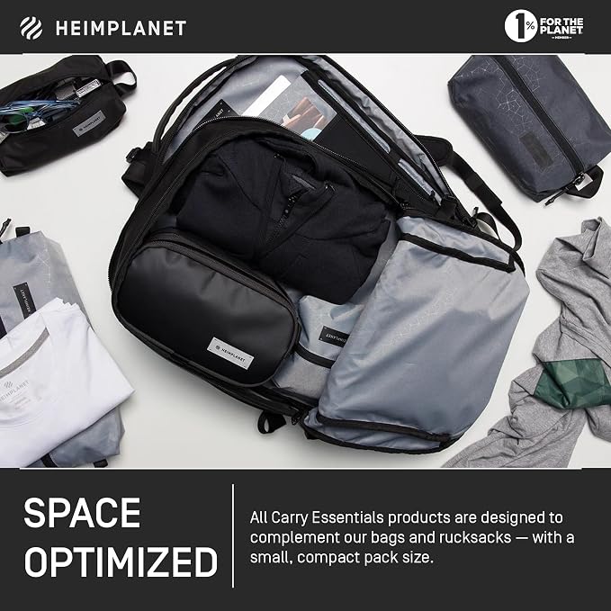 HEIMPLANET Original | HPT Carry Essentials - PACKING CUBES | Set of 3 Packing Organizers | 1x 4L Volume and 2x 2L Volume | Supports 1% for The Planet