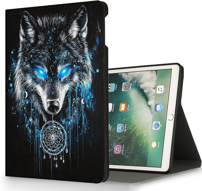 for Microsoft Surface Go 4/3/2/1-10.5" 2021 Tablet Case,Auto Wake/Sleep,Adjustable Stand Protective Cover - Wolf