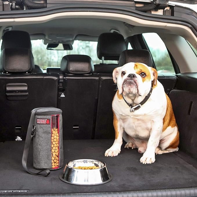 Kong Kibble Storage Dog Food Travel Bag - Portable Food Container for Pets