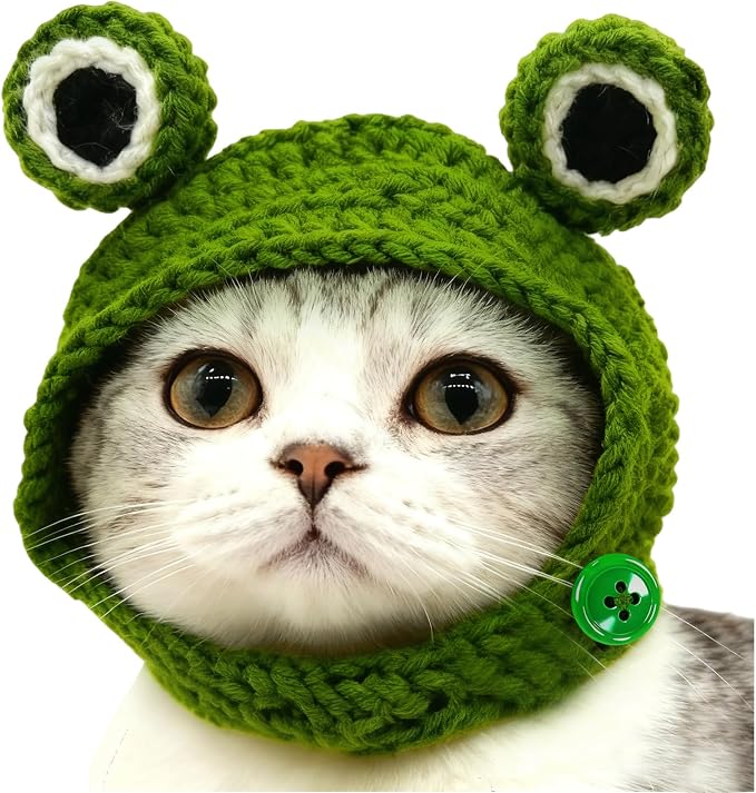 Cute Cat Hat Costume Suitable for 5 to16 lbs - Hats for Cats Head Circumference 11" or Less Kitten Outfits pet Photography Outfits