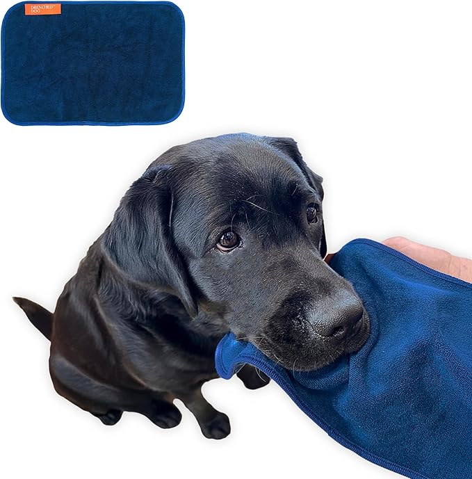 Face & Drool Towel – Microfiber Dog Slobber & Mouth Towel for Wiping Drool, Mess & Wet Snouts | Hand Size 7.8 x 12.5 in