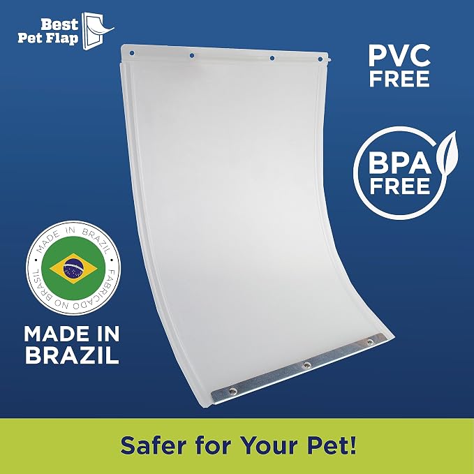 Best Pet Flap XL Replacement Dog Door Flap Compatible with Ideal Pet Products Designer Series DSPRFXL RFXLN - Measures 10.5" x 15" Longer Lasting, Most Energy Efficient, Less Shrinkage, BPA Free | Compatible with Ideal Pet Products Designer Series DSPR...
