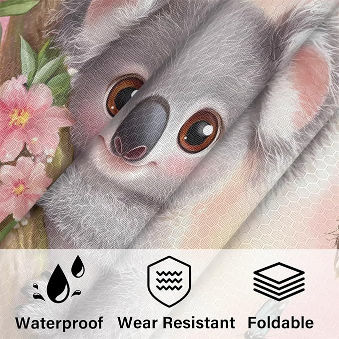 Cute Koala 6 Set Compression Packing Cubes Animals Expandable Packing Organizer for Travel Accessories Luggage Suitcase Bag