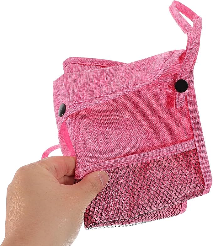Kichvoe Linen Stroller Organizer Bag and Easy Installation with Large Storage Capacity Multifunctional Hanging Diaper Bag for Outings and Travel , Compatible with Pet and Strollers