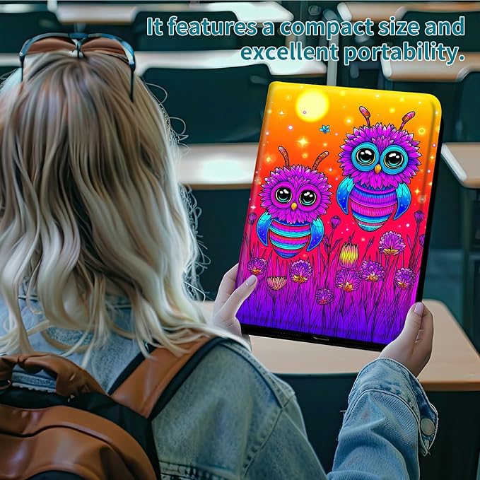 Case for Samsung Galaxy Tab S6 Lite 10.4" 2024/2022/2020, 360 Degree Rotating Stand with Multi-Angle Vertical & Horizontal Viewing Shockproof Protective Shell for Women Men, Honey Sunset