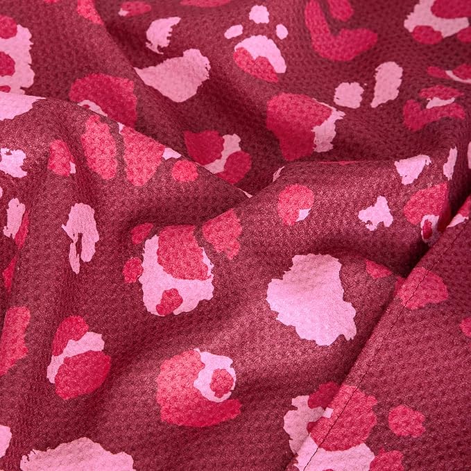 Dock & Bay Pet Towel - Super Absorbent & Quick Drying Dog Towels with Bag - 100% Recycled - Pink Paws, Large (120x70cm, 47x27)