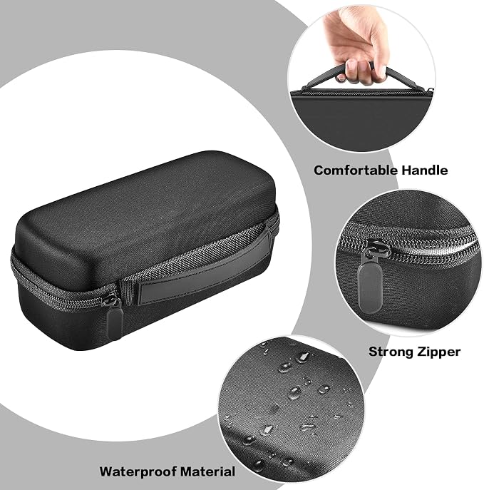 Boobowl Dremel Case for 7760 PawControl and Lite Rotary Tool, Case Only | Organized Storage for Tool, Charger and Accessories, Ideal for Dog Nail Care, Crafts, Repairs and Travel - Black