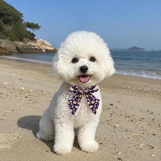 PET SHOW 10 Pack Ocean Animals Sailor Dog Bowties for Small Dogs