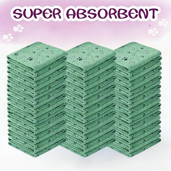 30Pcs Dog Towels for Drying Dogs Bulk 20 x 40 Inch Quick Drying Pet Bath Towels Colorful Pet Grooming Towel Absorbent Microfiber Towel for Small Medium Large Dog Puppy Cat (Teal)