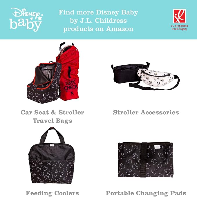 J.L. Childress Disney Baby Side Sling Stroller Organizer & Caddy, Mickey