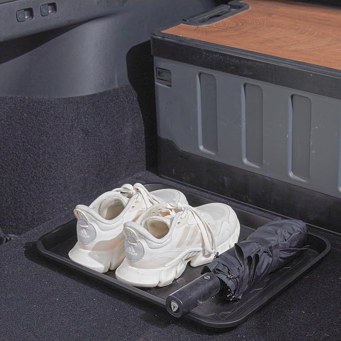 WATANIYA PET Boot Tray for Entryway Indoor, Heavy Duty Shoe Mat Tray 2 Packs, 16.7"x12.8" Waterproof Shoes Trays with Raised Edge, Outdoor Multi-Purpose Mats for Boots, Garden, Pets